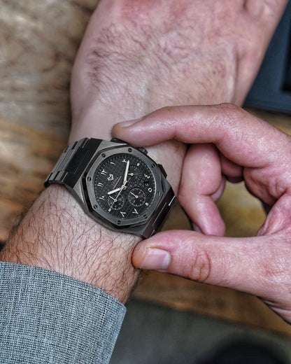 Royal Chronograph Black Edition Silver – Exclusive Collection