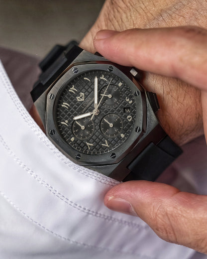 Royal Chronograph Black Edition Silver – Exclusive Collection
