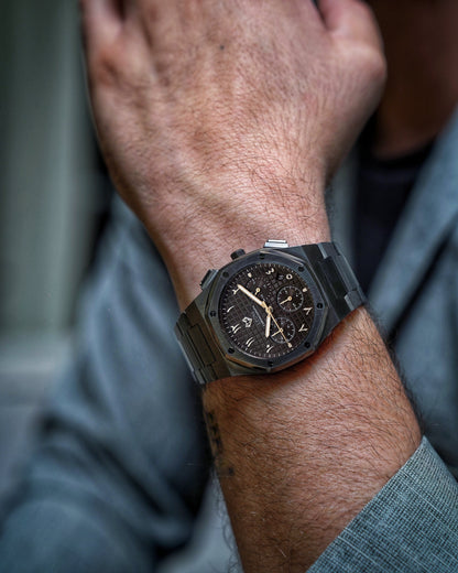 Royal Chronograph Black Edition Silver – Exclusive Collection