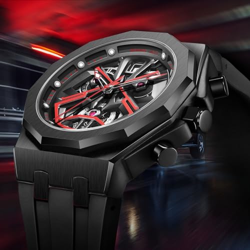 Black Earth Vader Series Digital Automatic Silicone Watch,