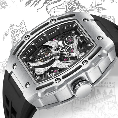 Mark Fairwhale 6870 FW-6870 Hollow Out Mechanical Wristwatch