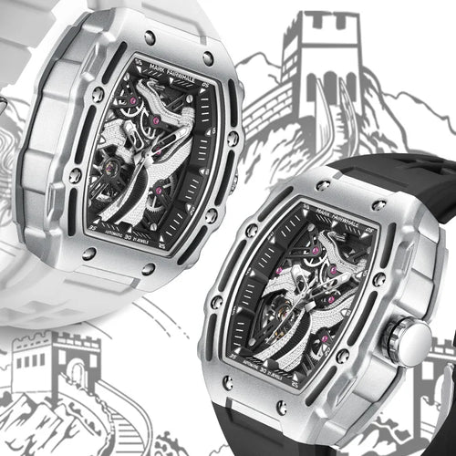 Mark Fairwhale 6870 FW-6870 Hollow Out Mechanical Wristwatch