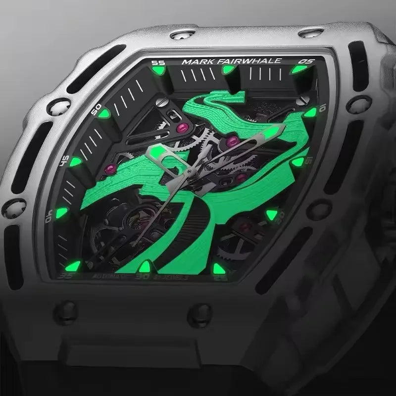 Mark Fairwhale 6870 FW-6870 Hollow Out Mechanical Wristwatch