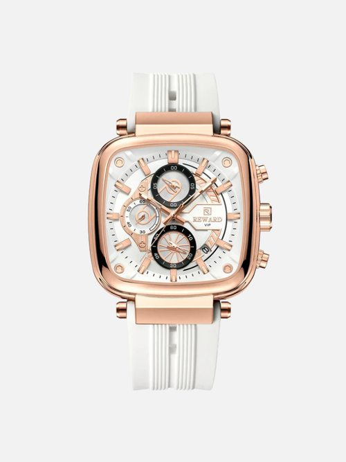 Reward Square Men's Watch – Silicone Band