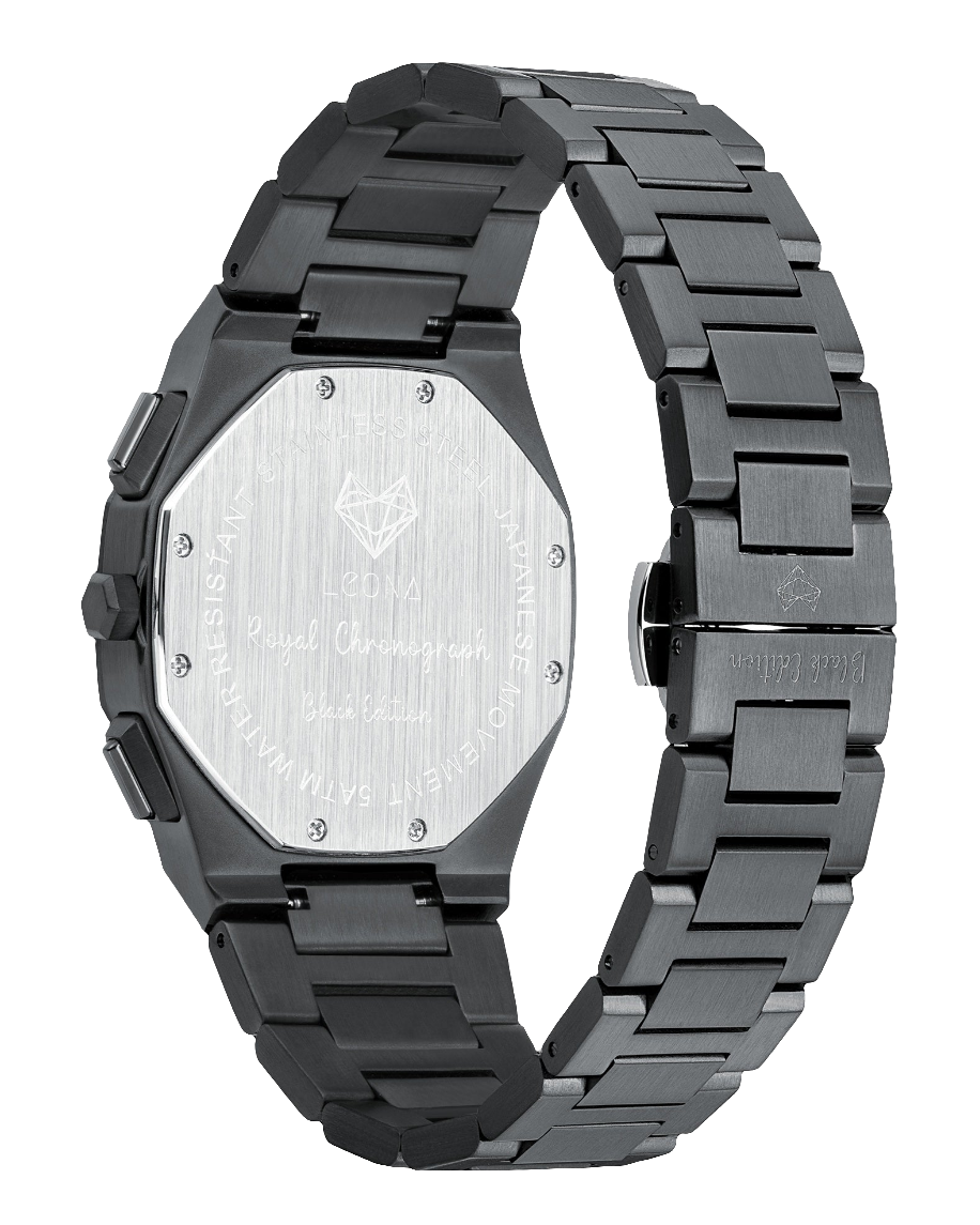 Royal Chronograph Black Edition Silver – Exclusive Collection