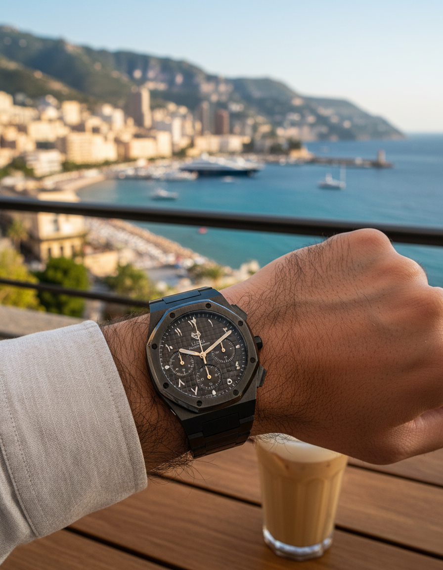 Royal Chronograph Black Edition Silver – Exclusive Collection