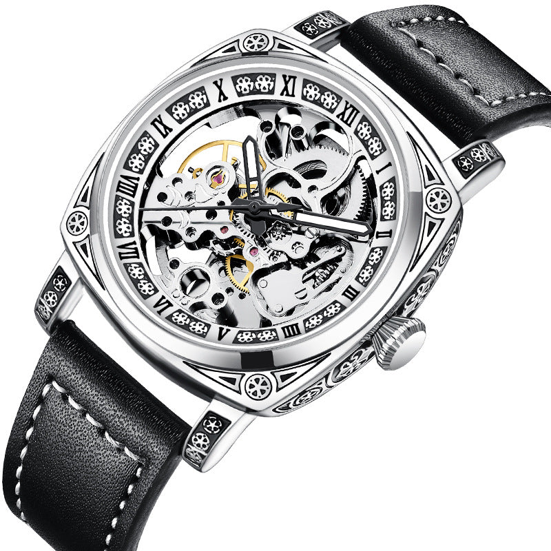 A Multifunctional Engraved Mechanical Watch