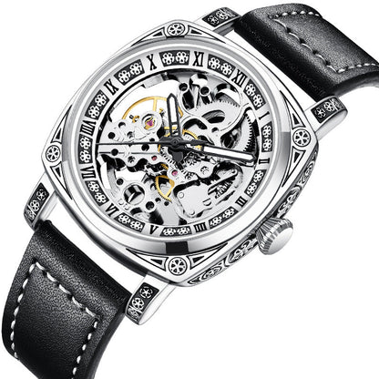 A Multifunctional Engraved Mechanical Watch