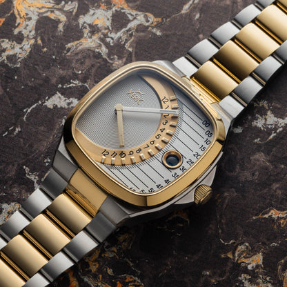 Timeline Retrograde Automatic Two-tone Gold Silver