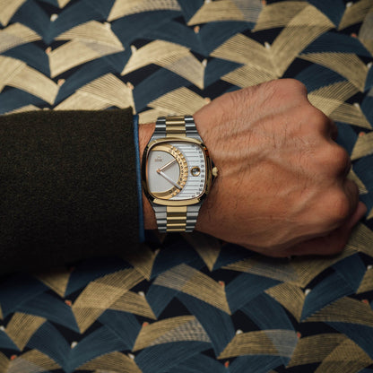 Timeline Retrograde Automatic Two-tone Gold Silver