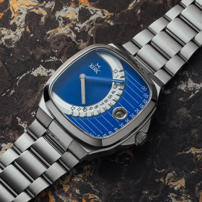Timeline Retrograde Automatic Blue