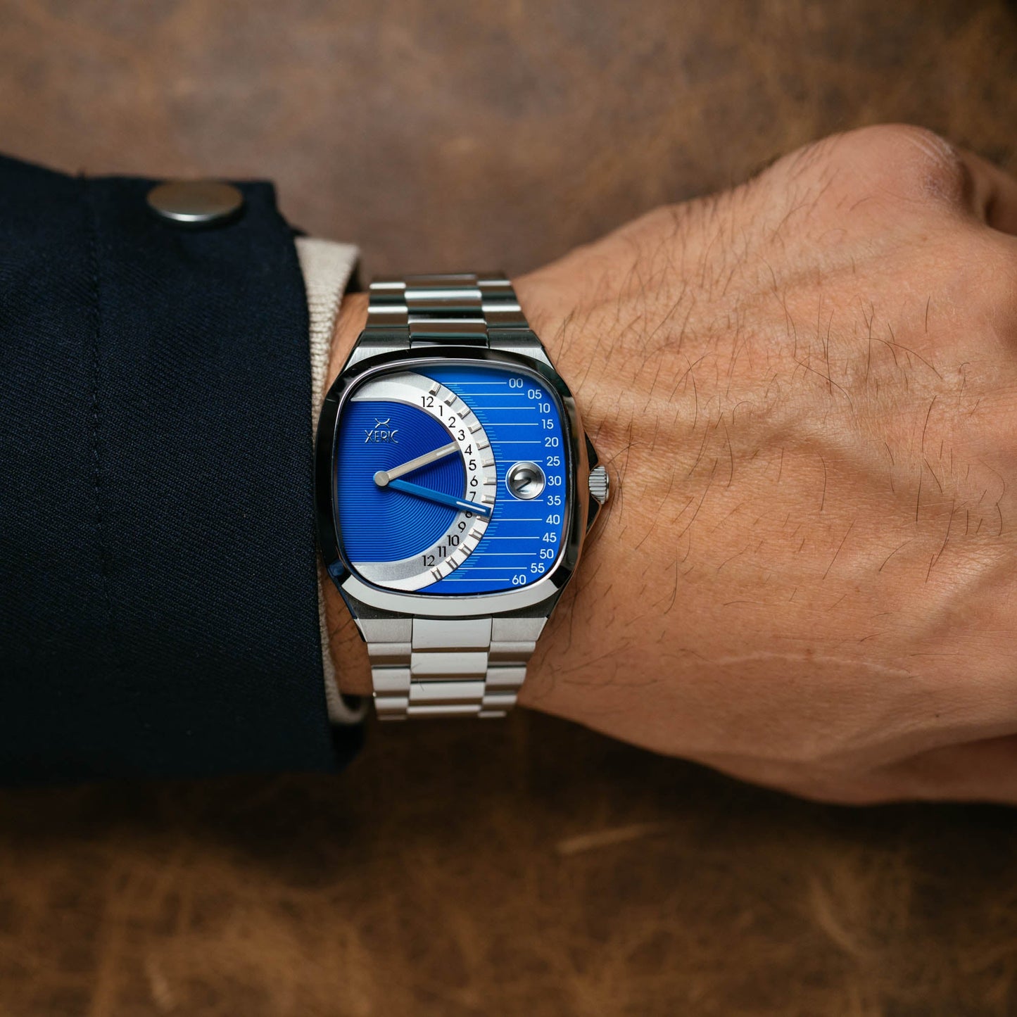 Timeline Retrograde Automatic Blue