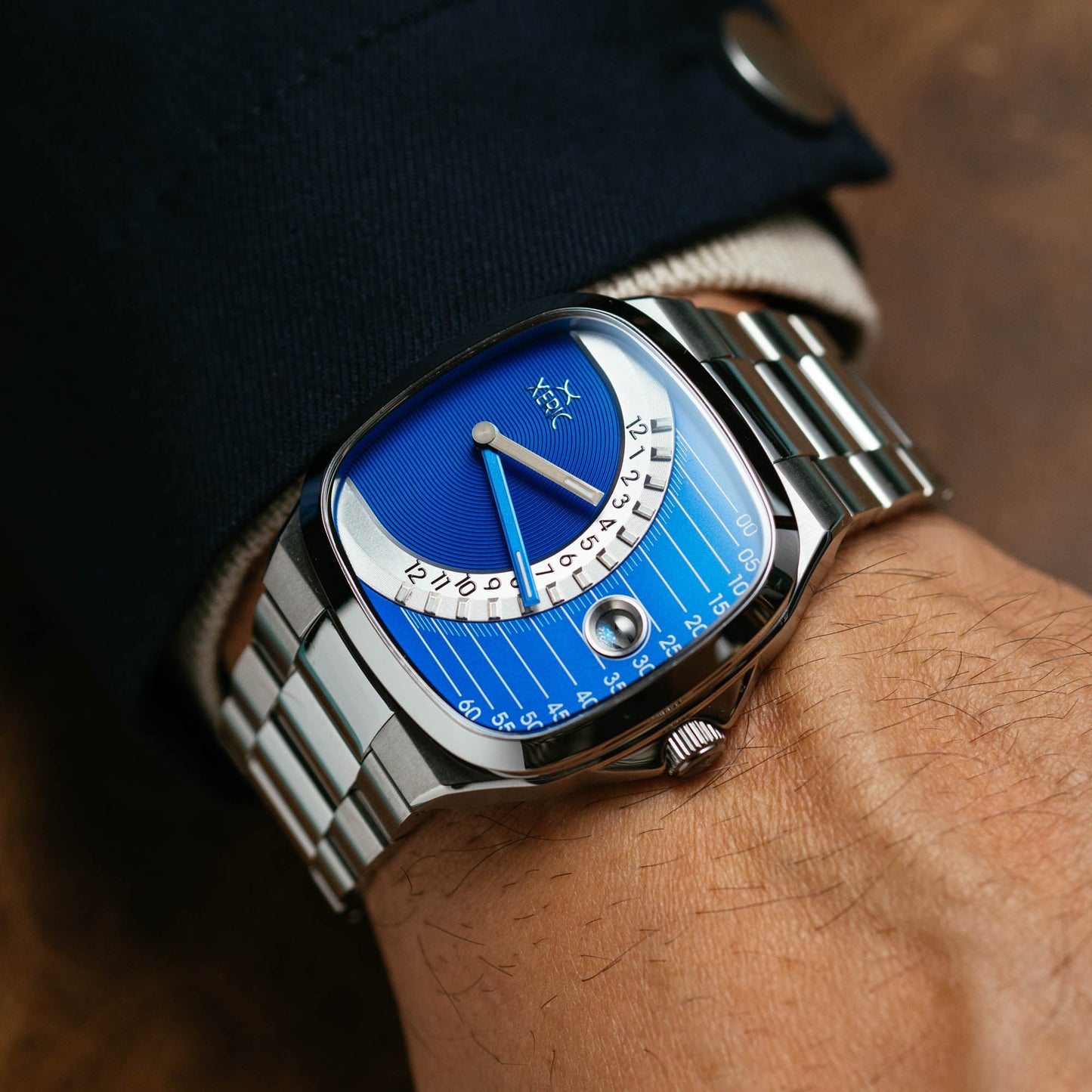 Timeline Retrograde Automatic Blue