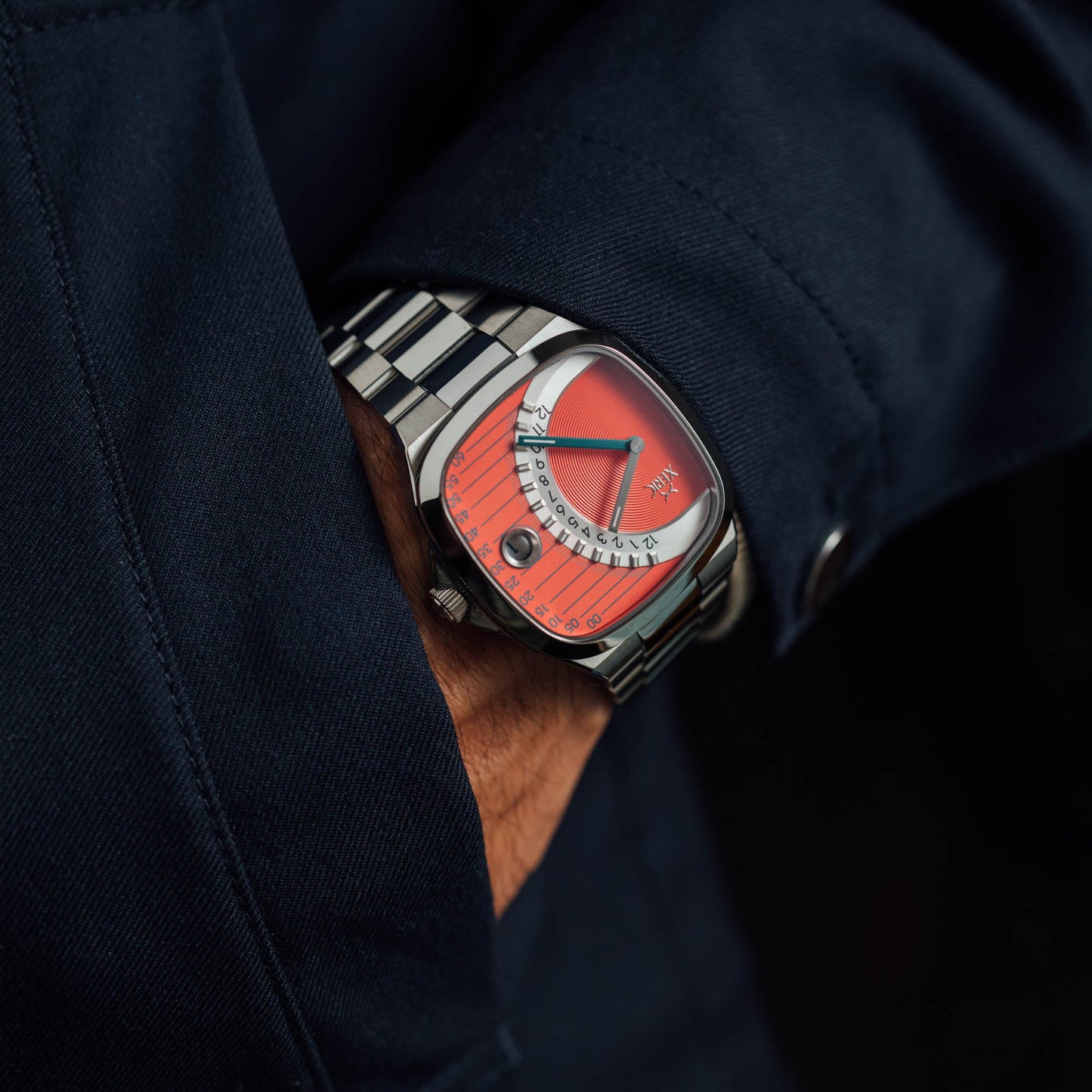 Timeline Retrograde Automatic Salmon