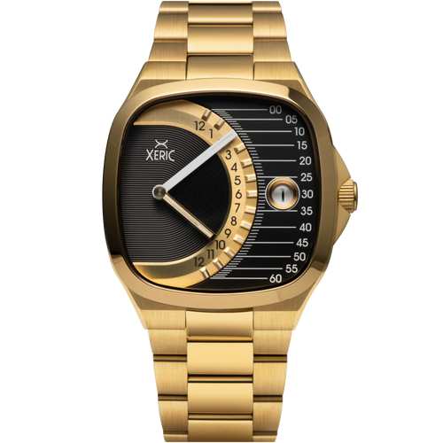 Timeline Retrograde Automatic Gold Black